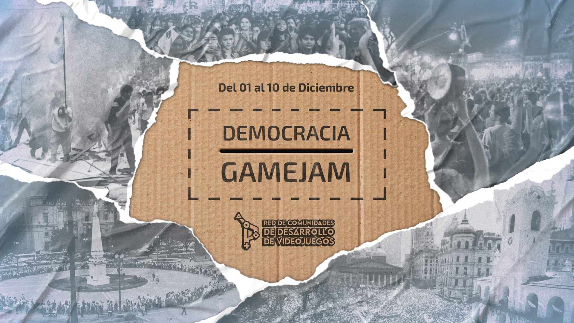 Banner del Evento de la Democracia Game Jam